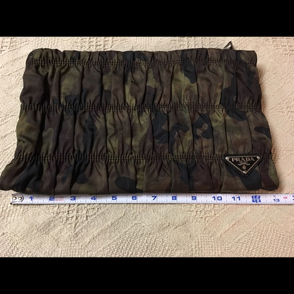 Prada Handbags - Prada Pochette Tessuto Camouflage Clutch